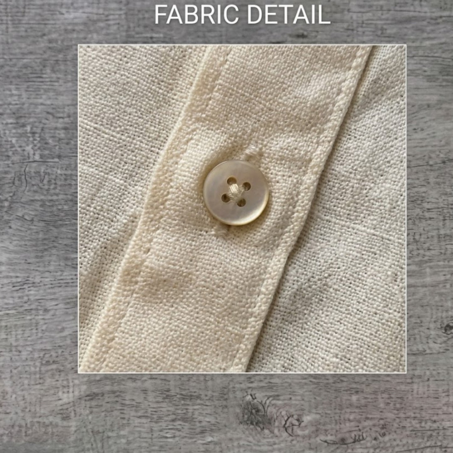 Effortless Elegance: Men’s Premium Linen Button-Down Shirt in Buttercream